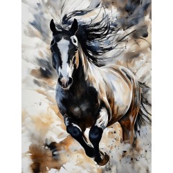  Obraz na płótnie 40x60 cm Biały koń