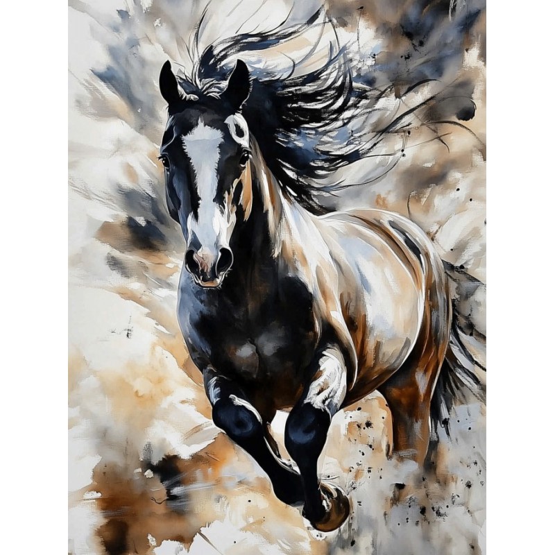  Obraz na płótnie 40x60 cm Biały koń