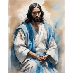  Obraz na płótnie 40x60 cm Jezus Chrystus podczas modlitwy