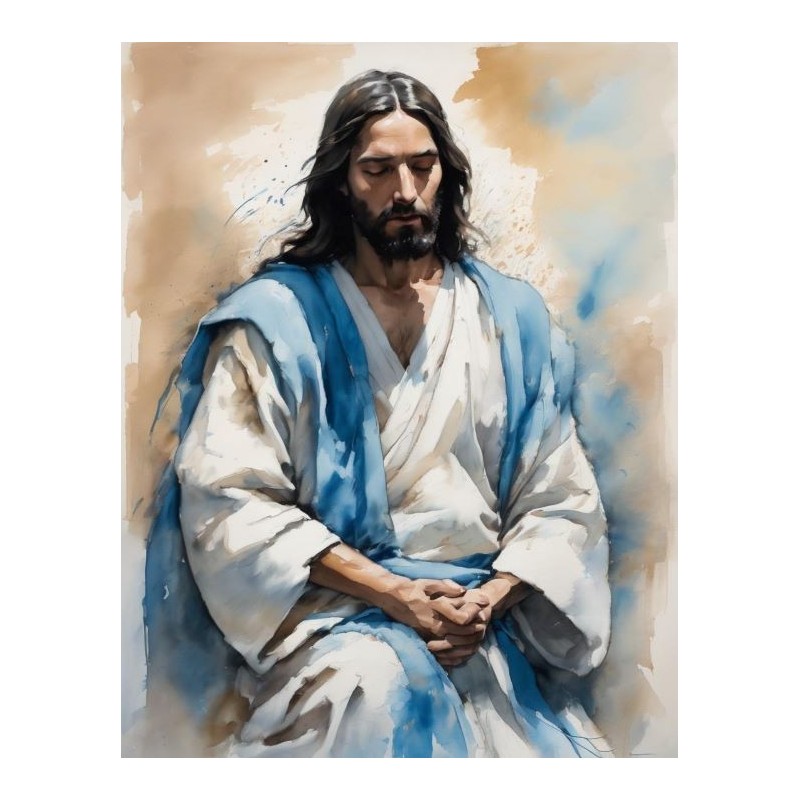  Obraz na płótnie 40x60 cm Jezus Chrystus podczas modlitwy