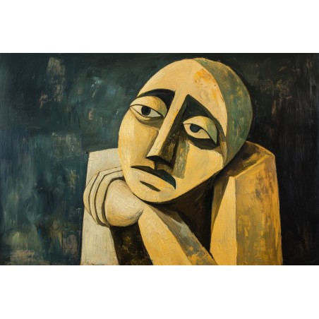  Obraz na płótnie 45x60 cm Kamienny człowiek