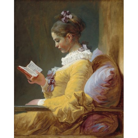  Obraz Jean Honore Fragonard Młoda dziewczyna czytająca książkę 50x60cm