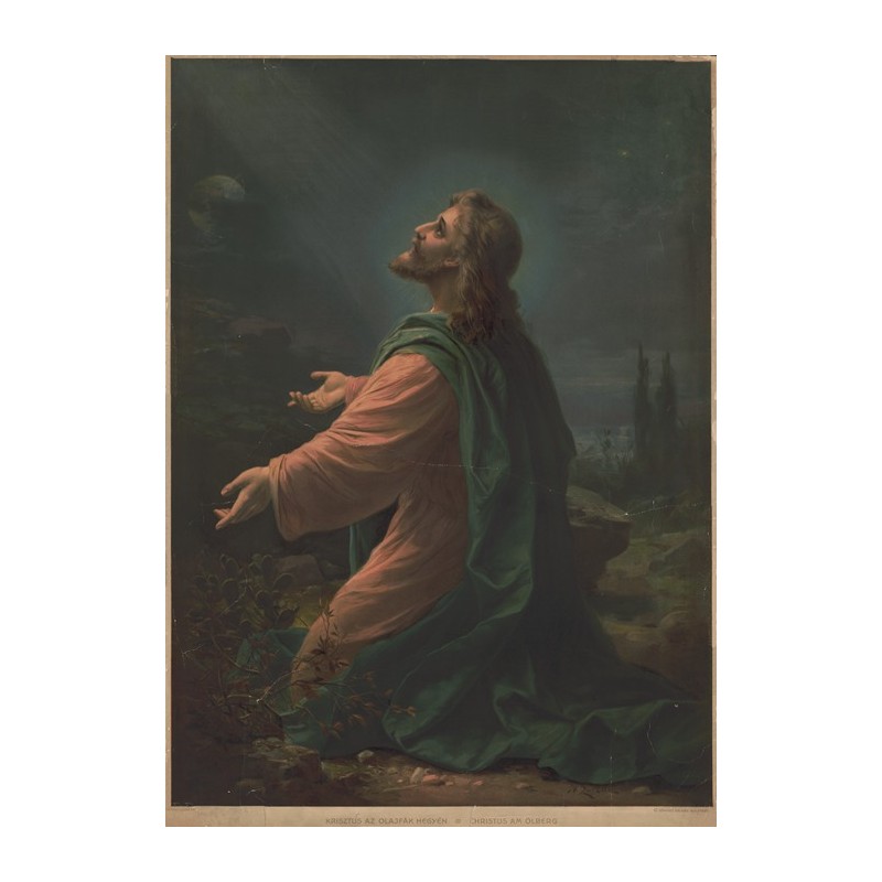  Obraz na płótnie 50x70cm Hans Zatzka Jezus Chrystus na górze oliwnej