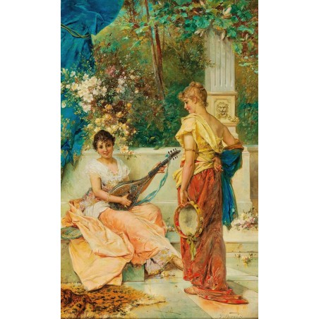  Obraz na płótnie 50x80cm Hans Zatzka Wesoła melodia