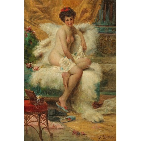  Obraz na płótnie 50x75cm Hans Zatzka Odaliska