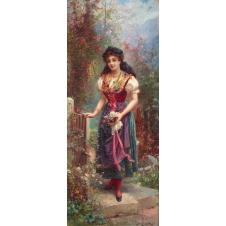  Obraz na płótnie 50x120cm Hans Zatzka Wyjście do kościoła