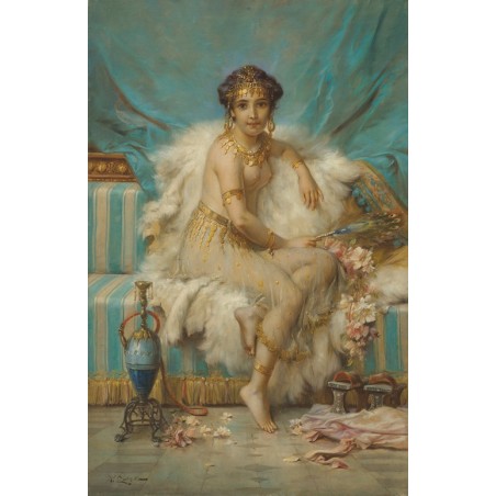  Obraz na płótnie 50x75cm Hans Zatzka Egzotyczna piękność