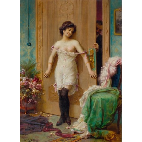  Obraz na płótnie 50x70cm Hans Zatzka Pokusa