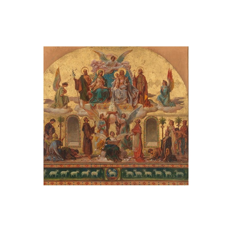  Obraz na płótnie 50x50cm Hans Zatzka Obraz sakralny