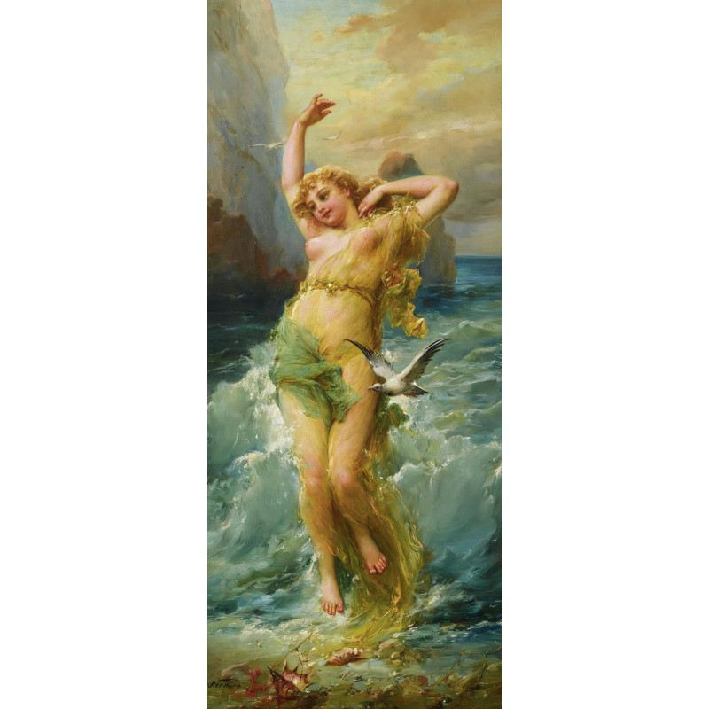  Obraz na płótnie 50x120cm Hans Zatzka Nimfa wodna