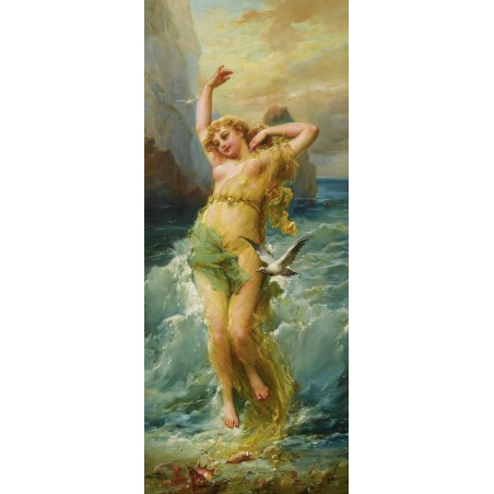  Obraz na płótnie 50x120cm Hans Zatzka Nimfa wodna