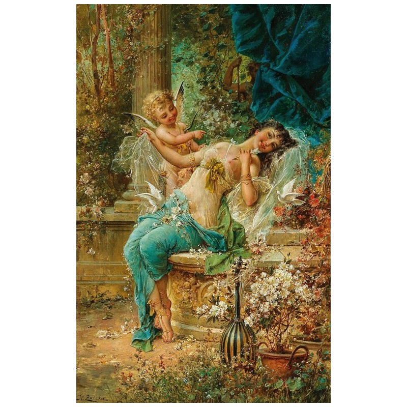  Obraz na płótnie 50x75cm Hans Zatzka Pokonana