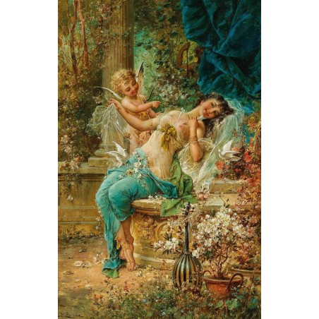  Obraz na płótnie 50x75cm Hans Zatzka Pokonana