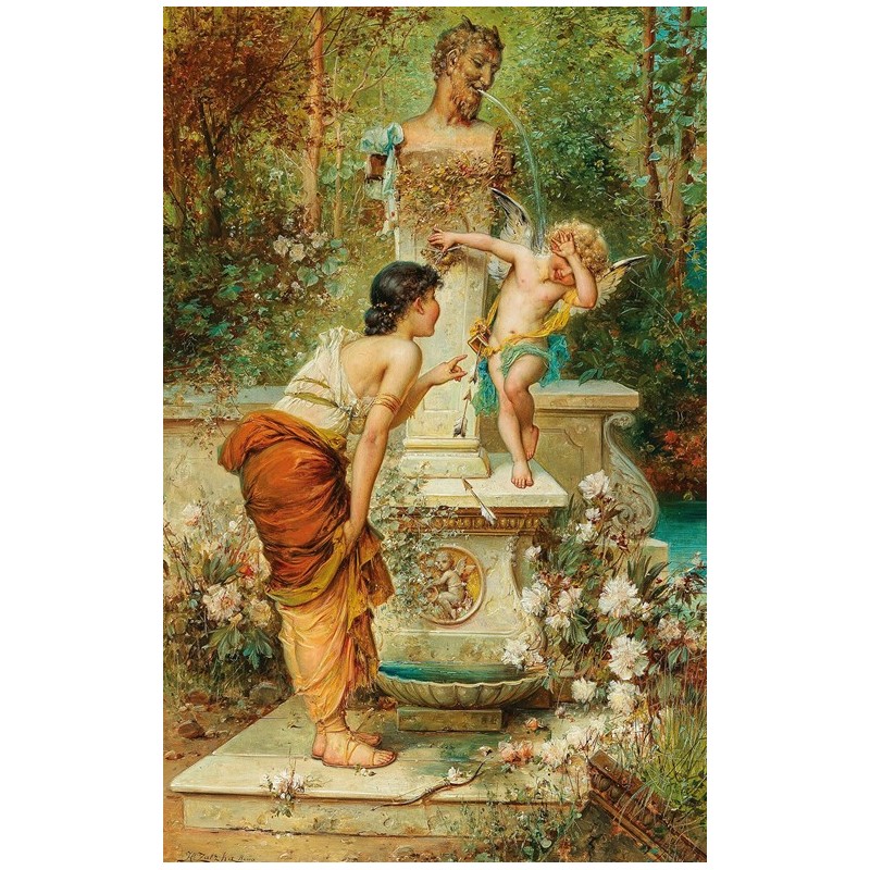  Obraz na płótnie 50x80cm Hans Zatzka Kara za pychę