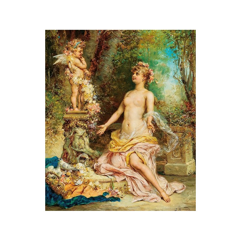  Obraz na płótnie 50x60cm Hans Zatzka Kupidyn
