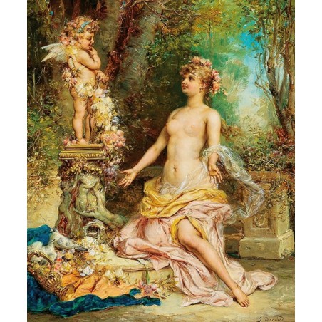  Obraz na płótnie 50x60cm Hans Zatzka Kupidyn