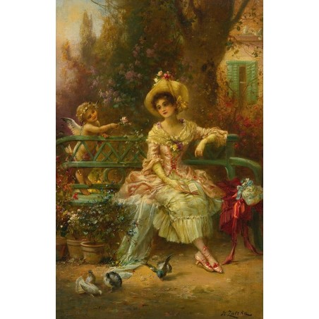  Obraz na płótnie 50x75cm Hans Zatzka Zadumana
