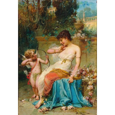  Obraz na płótnie 50x70cm Hans Zatzka Kupidyn