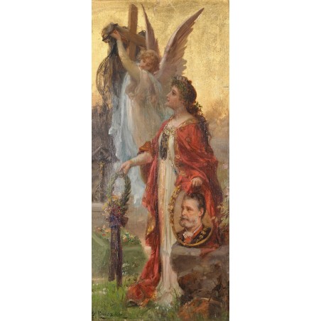  Obraz na płótnie 50x120cm Hans Zatzka Apoteoza dr. Karla Luegera
