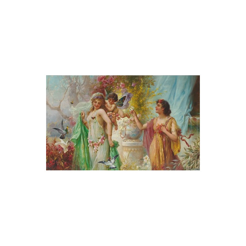  Obraz na płótnie 50x30cm Hans Zatzka Idylla