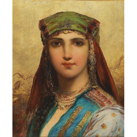 Obraz na płótnie 50x60cm Hans Zatzka Fellah