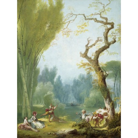  Obraz na płótnie 50x60cm Jean-Honoré Fragonard Gra