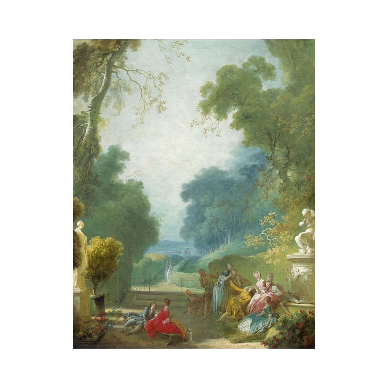  Obraz na płótnie 50x60cm Jean-Honoré Fragonard Gra