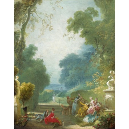  Obraz na płótnie 50x60cm Jean-Honoré Fragonard Gra