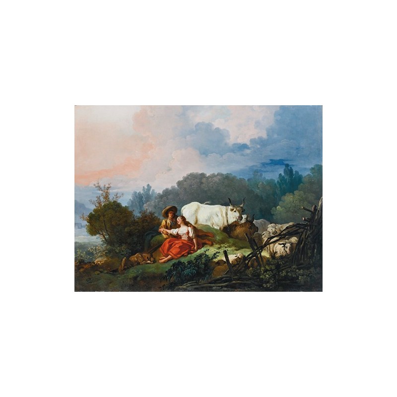  Obraz na płótnie 50x35cm Jean-Honoré Fragonard Pasterze
