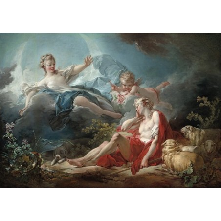  Obraz na płótnie 50x35cm Jean-Honoré Fragonard Diana i Endymion