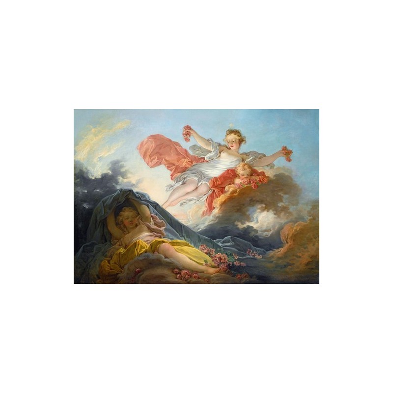  Obraz na płótnie 50x35cm Jean-Honoré Fragonard Bogini Aurora triumfująca nad Nocą