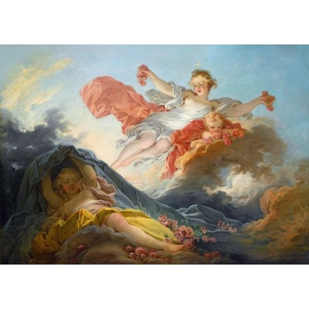  Obraz na płótnie 50x35cm Jean-Honoré Fragonard Bogini Aurora triumfująca nad Nocą