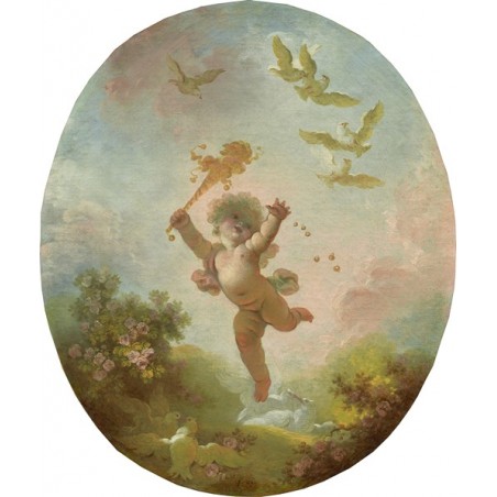  Obraz na płótnie 50x60cm Jean-Honoré Fragonard Głupia miłość