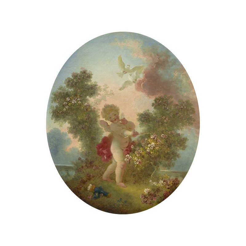  Obraz na płótnie 50x60cm Jean-Honoré Fragonard Miłość na straży