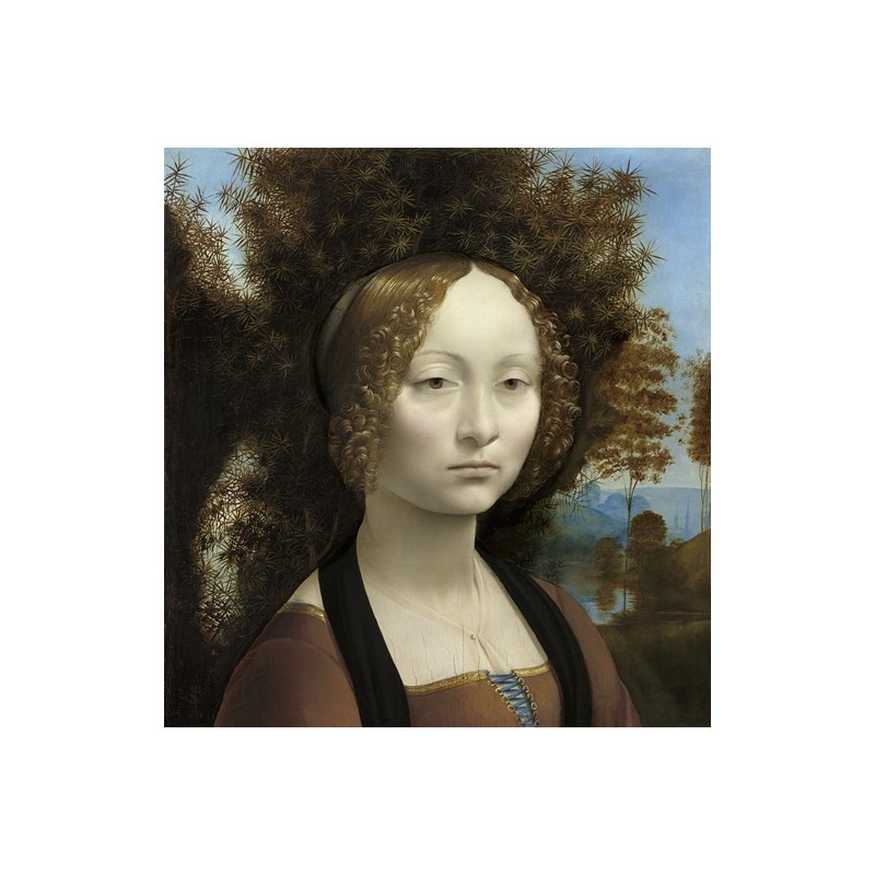  Obraz na płótnie 50x50cm Leonardo da Vinci Ginevra