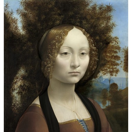  Obraz na płótnie 50x50cm Leonardo da Vinci Ginevra
