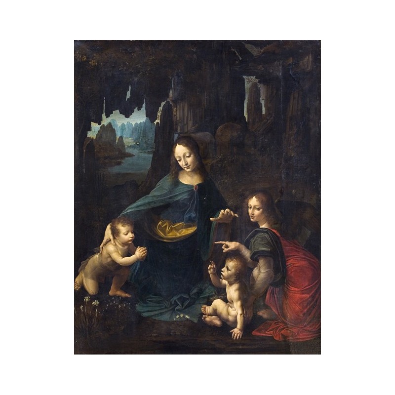  Obraz na płótnie 50x60cm Leonardo da Vinci Dziewica skała