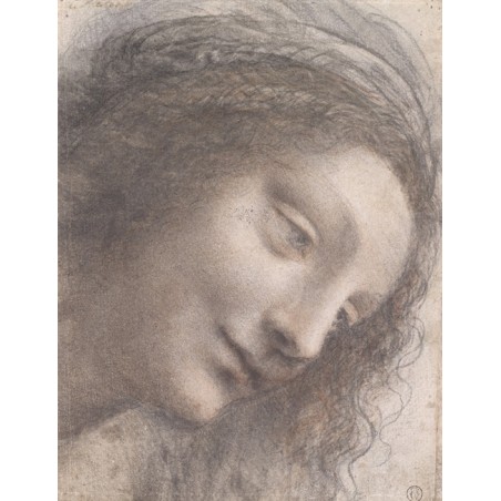  Obraz na płótnie 50x60cm Leonardo da Vinci Szkic Matki Boskiej
