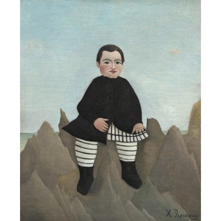  Obraz na płótnie 50x60cm Henri Rousseau Chłopiec na skałach
