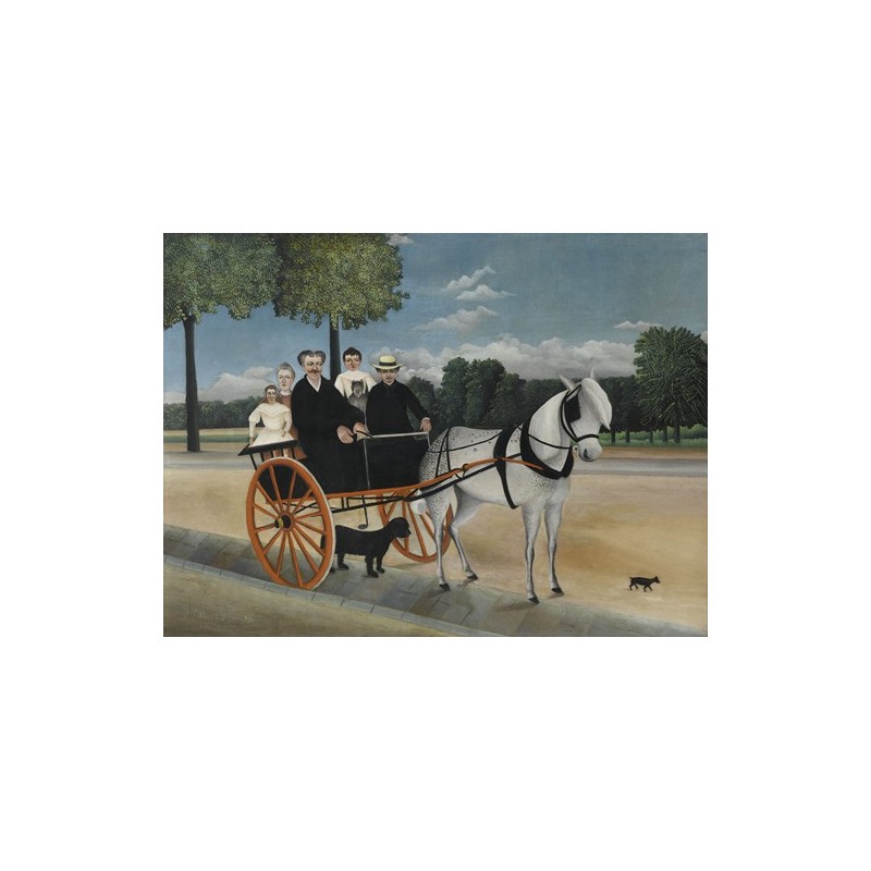  Obraz na płótnie 50x35cm Henri Rousseau Powóz ojca Juniera