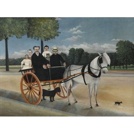  Obraz na płótnie 50x35cm Henri Rousseau Powóz ojca Juniera