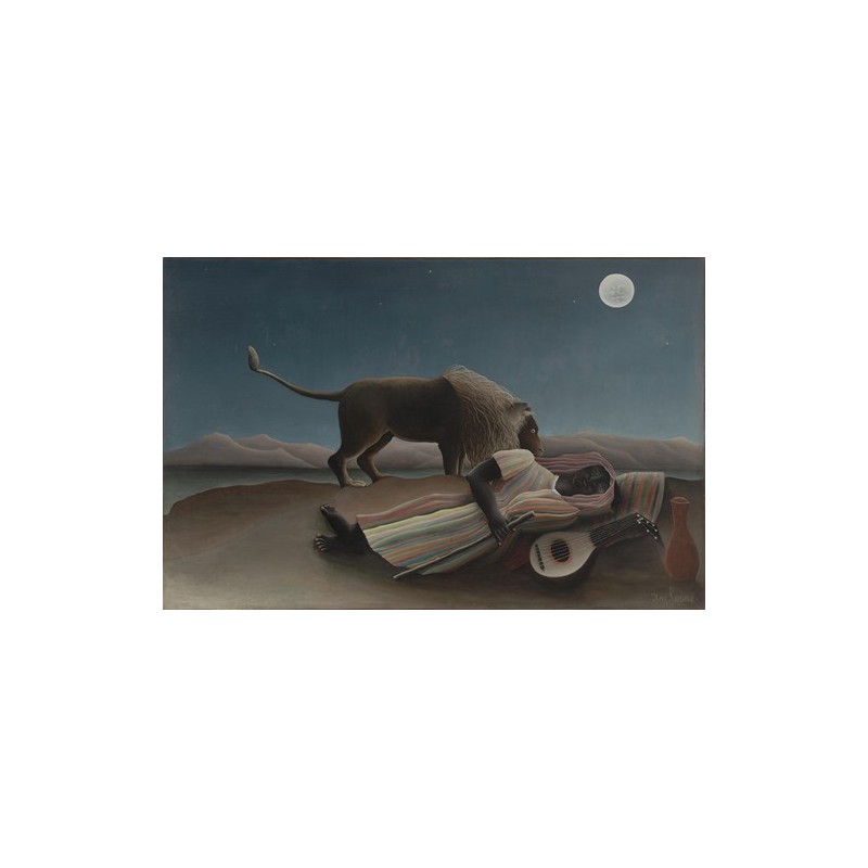 Obraz na płótnie 50x30cm Henri Rousseau Śpiący Cygan