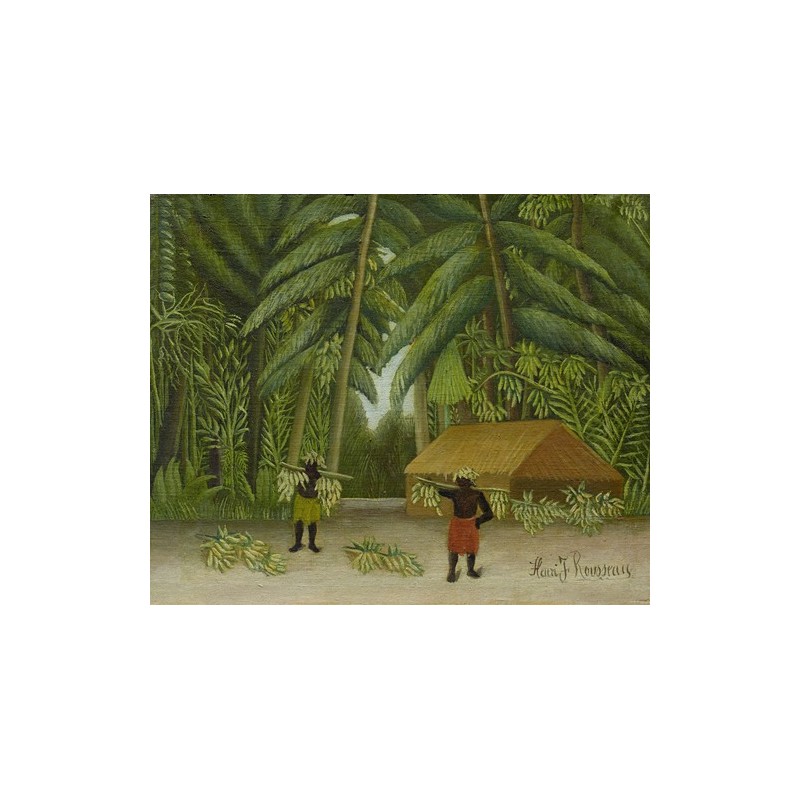  Obraz na płótnie 50x40cm Henri Rousseau Zbiory bananów