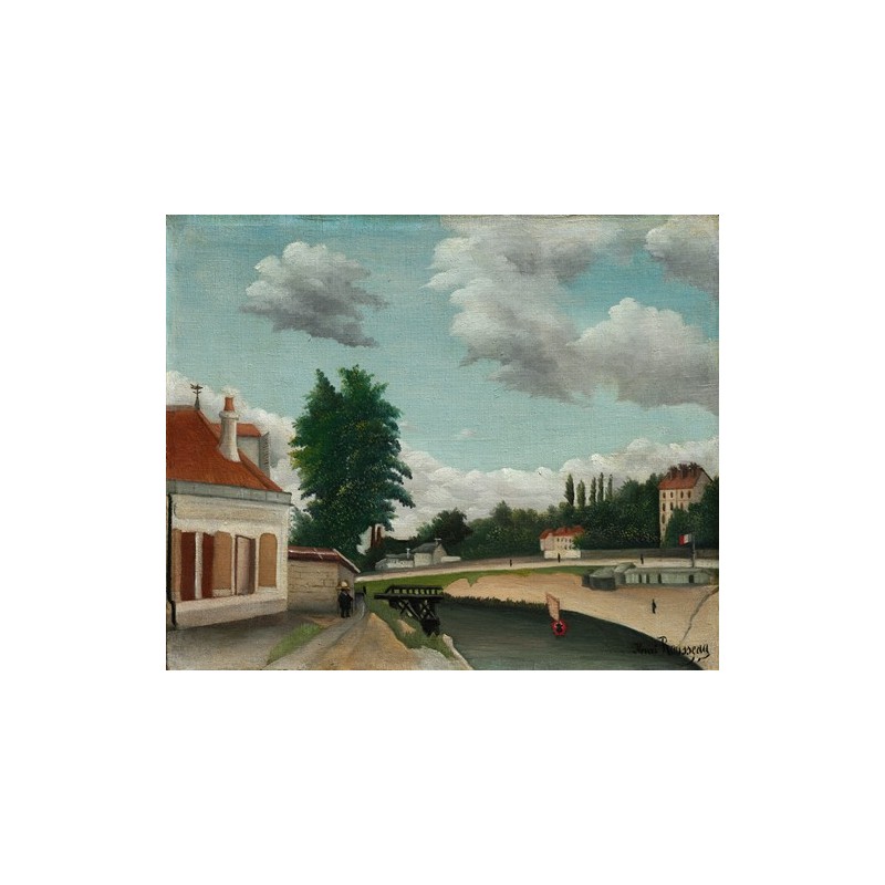  Obraz na płótnie 50x40cm Henri Rousseau Przedmieścia Paryża