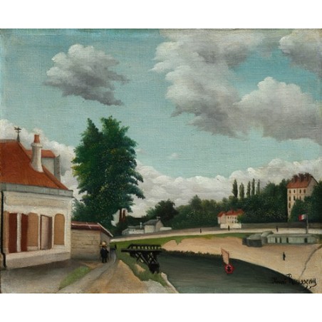  Obraz na płótnie 50x40cm Henri Rousseau Przedmieścia Paryża