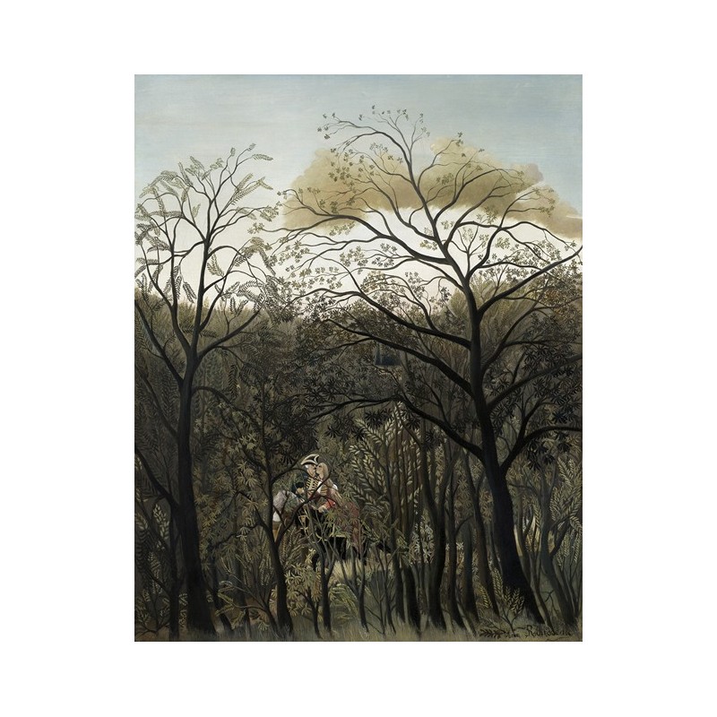  Obraz na płótnie 50x60cm Henri Rousseau Spotkanie w lesie