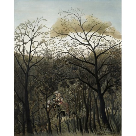  Obraz na płótnie 50x60cm Henri Rousseau Spotkanie w lesie