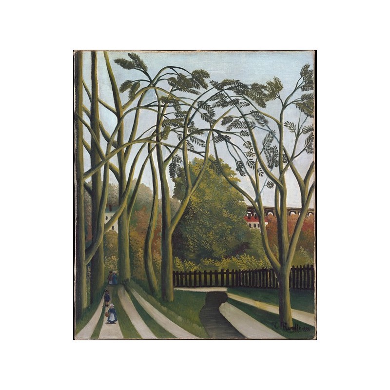  Obraz na płótnie 50x60cm Henri Rousseau Brzegi Bièvre w pobliżu Bicêtre