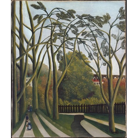  Obraz na płótnie 50x60cm Henri Rousseau Brzegi Bièvre w pobliżu Bicêtre