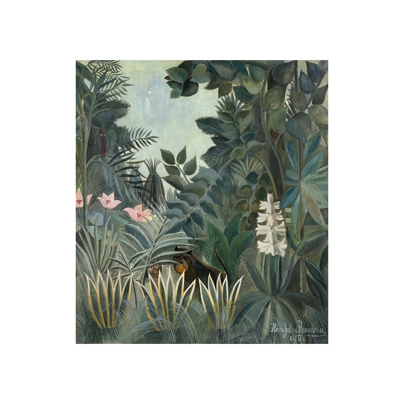  Obraz na płótnie 50x50cm Henri Rousseau Dżungla równikowa